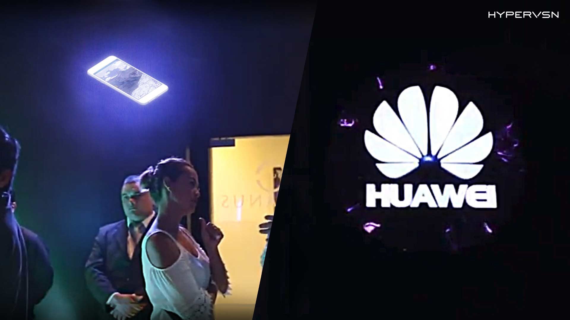 3D Hologram LED Fan Display bij Huawei