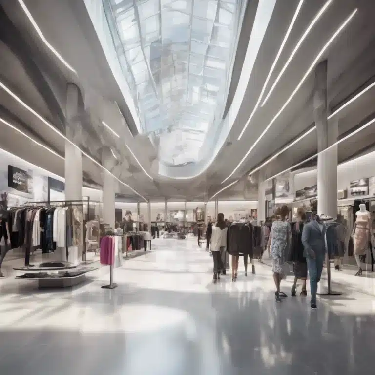 illustratie toont een moderne mode retailer