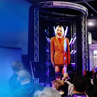Eventtechnologie. 3D holografisch display creëert stopping power op uw event.