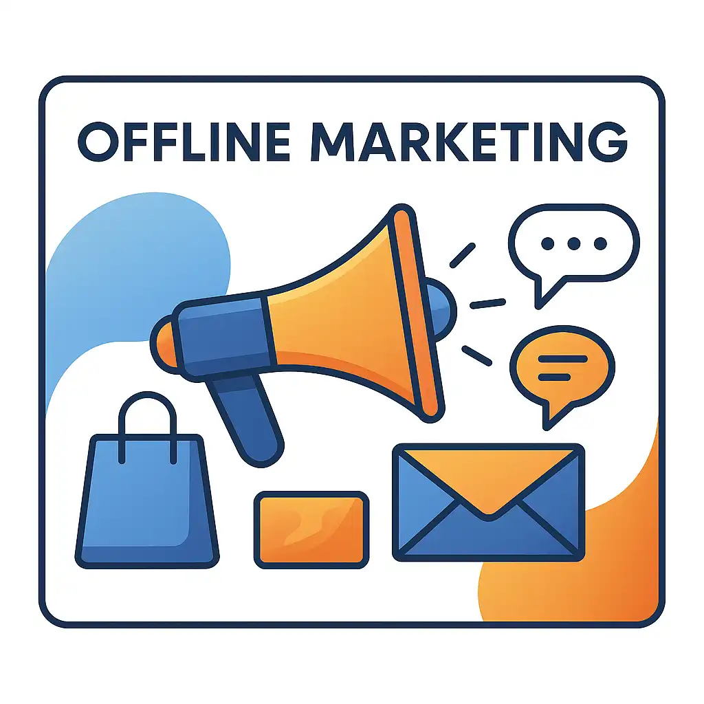 offline marketing met 3D en holografie begrippen