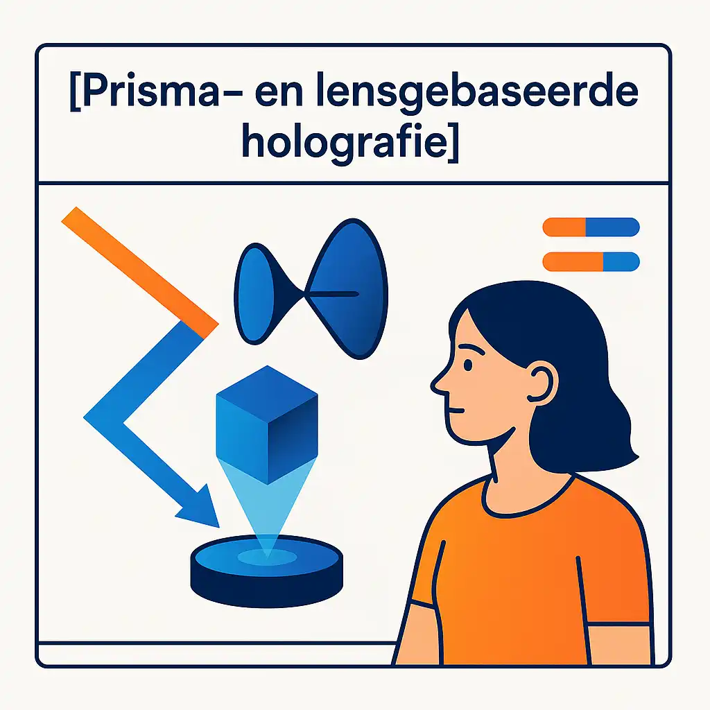 prisma lensgebaseerde holografie illustratie begrippen Hyperfocus