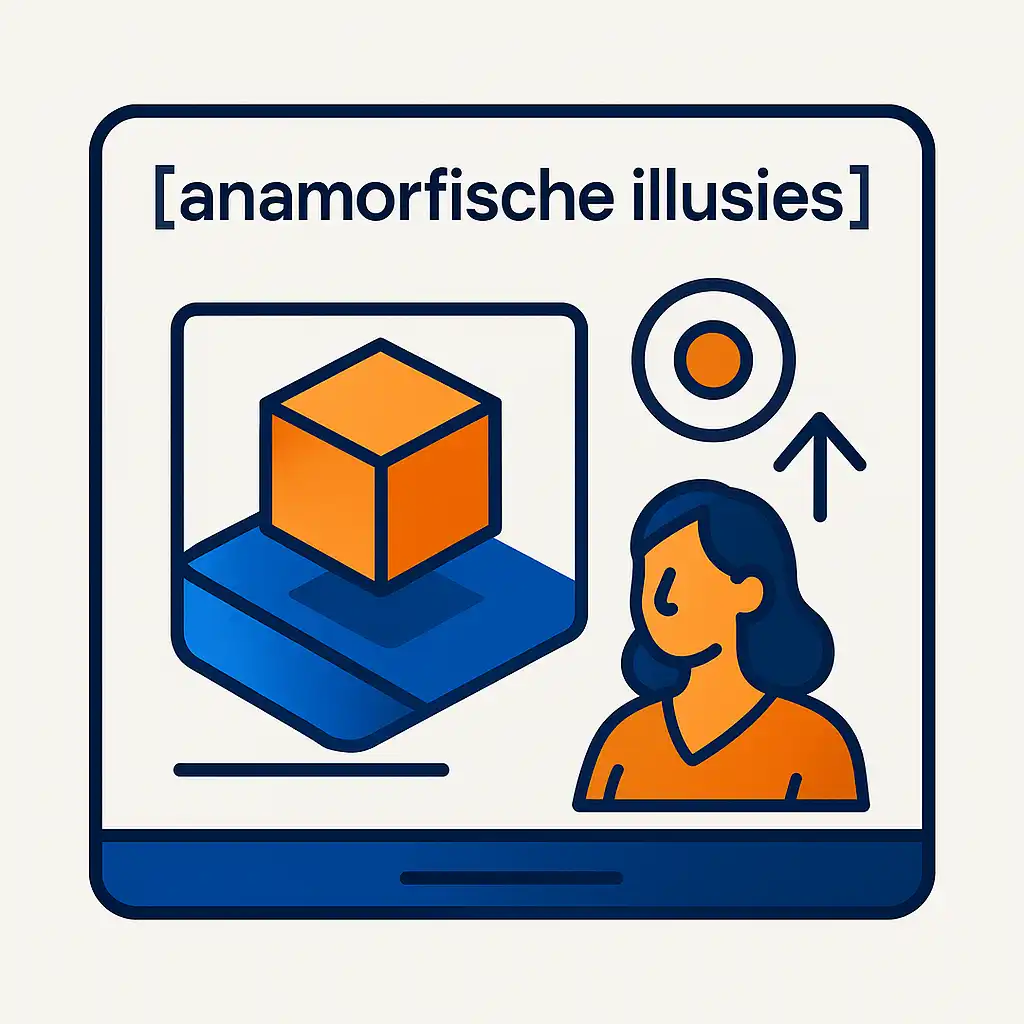 anamorfische illusies illustratie begrippen Hyperfocus
