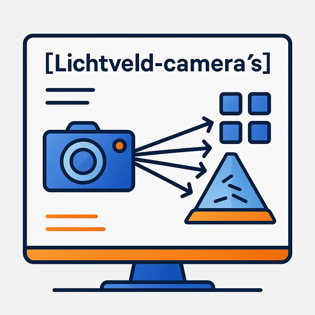 Lichtveld-camera’s illustratie begrippen Hyperfocus