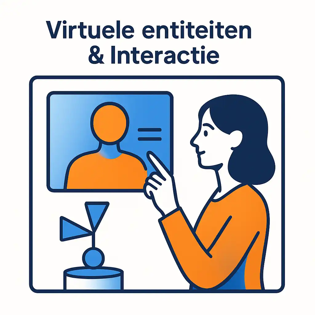 virtuele entiteiten en interactie illustratie Hyperfocus